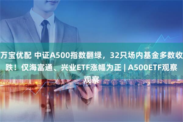 万宝优配 中证A500指数翻绿，32只场内基金多数收跌！仅海富通、兴业ETF涨幅为正 | A500ETF观察